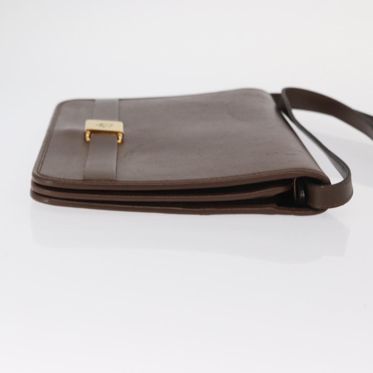 Christian Dior Vintage Shoulder Bag Leather Brown Leather Shoulder Bag Bag ()
