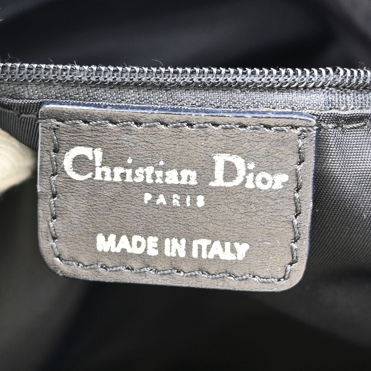 Christian Dior Lovely Tote Diorissimo Canvas Black Canvas Tote Bag Bag ()