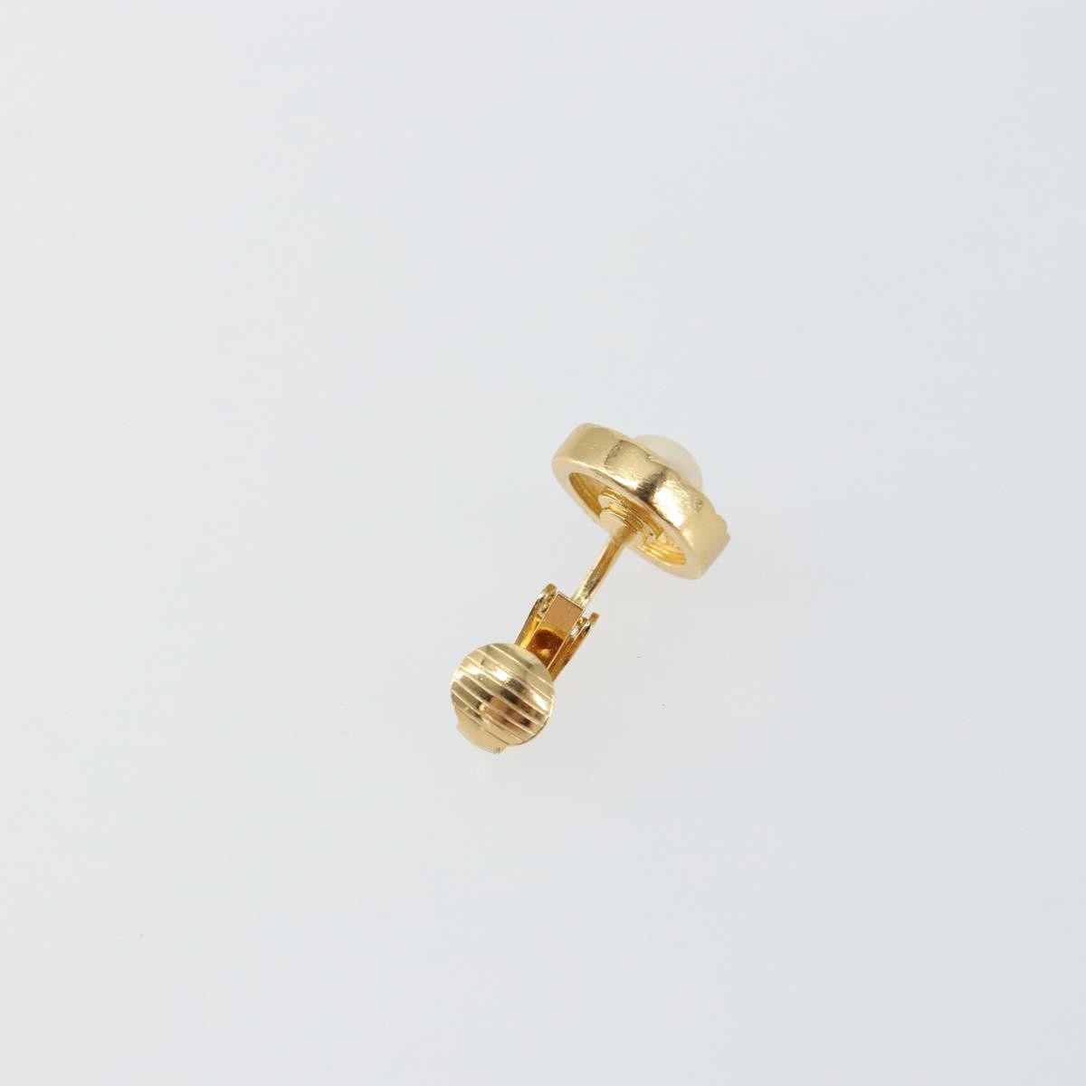 Christian Dior Vintage Clip-On Earrings Metal Gold Metal Earrings Jewelry ()