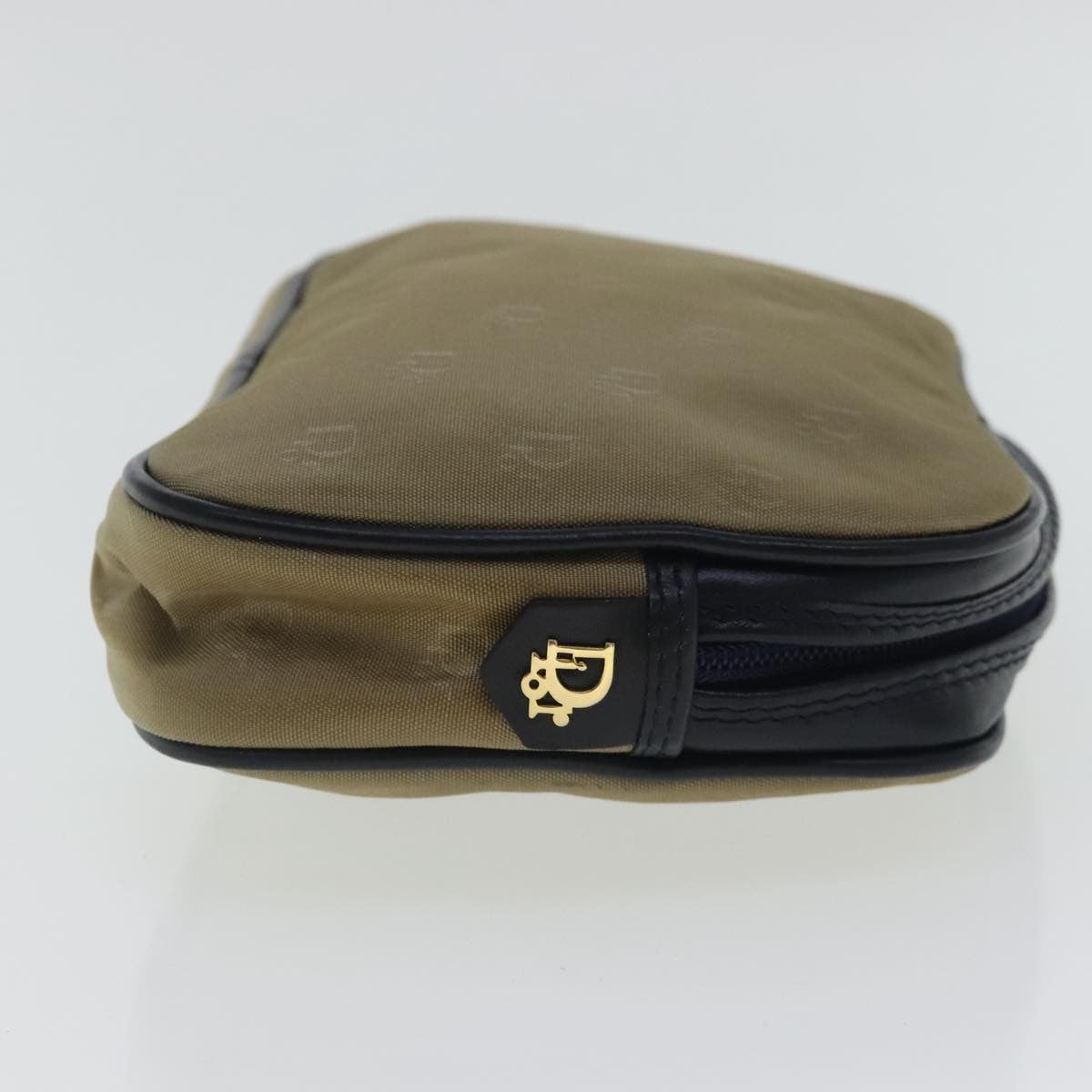 Christian Dior Pouch Leather Beige Nylon Clutche & Pouche Bag ()