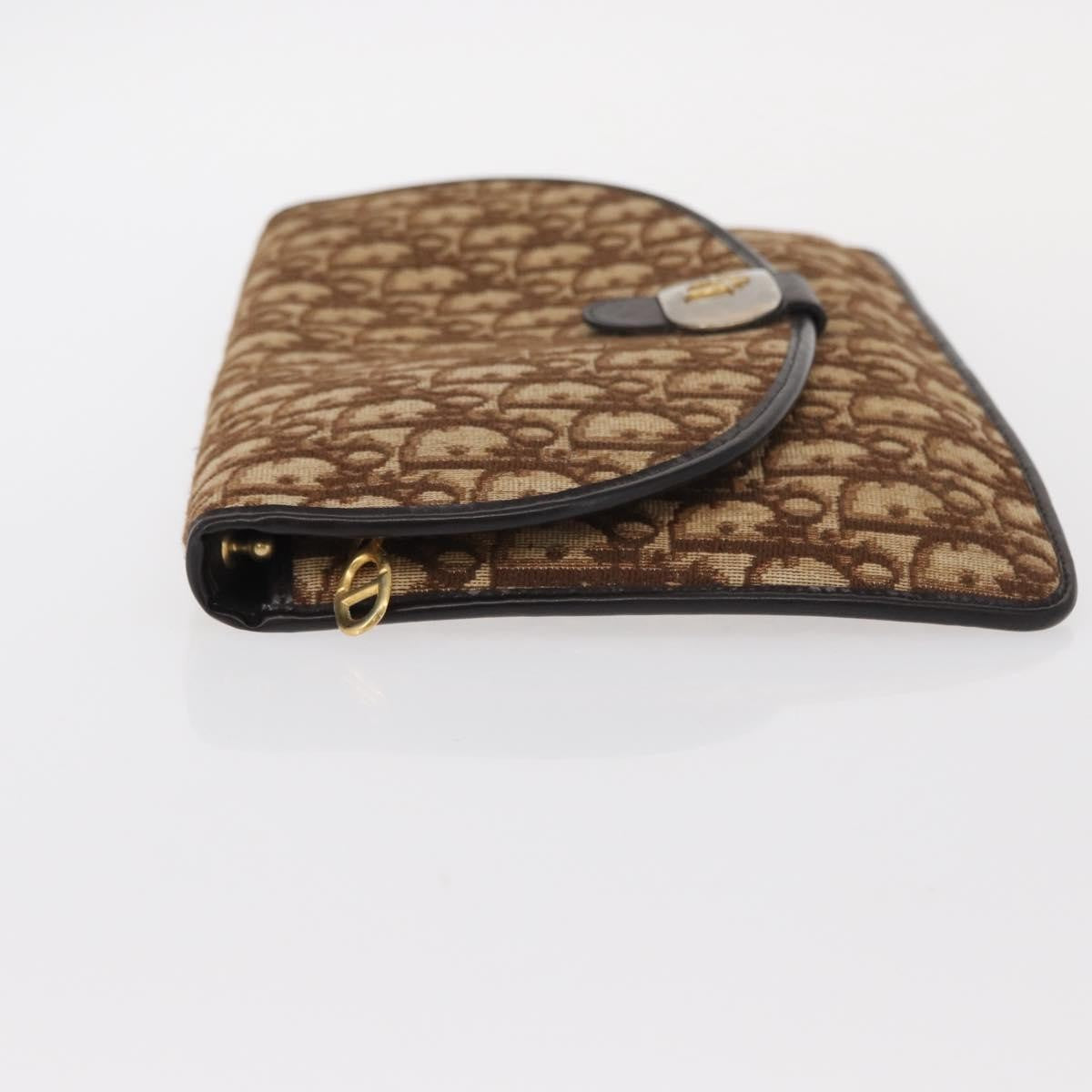 Christian Dior Vintage Trotter Shoulder Bag Canvas Brown Canvas Shoulder Bag Bag ()
