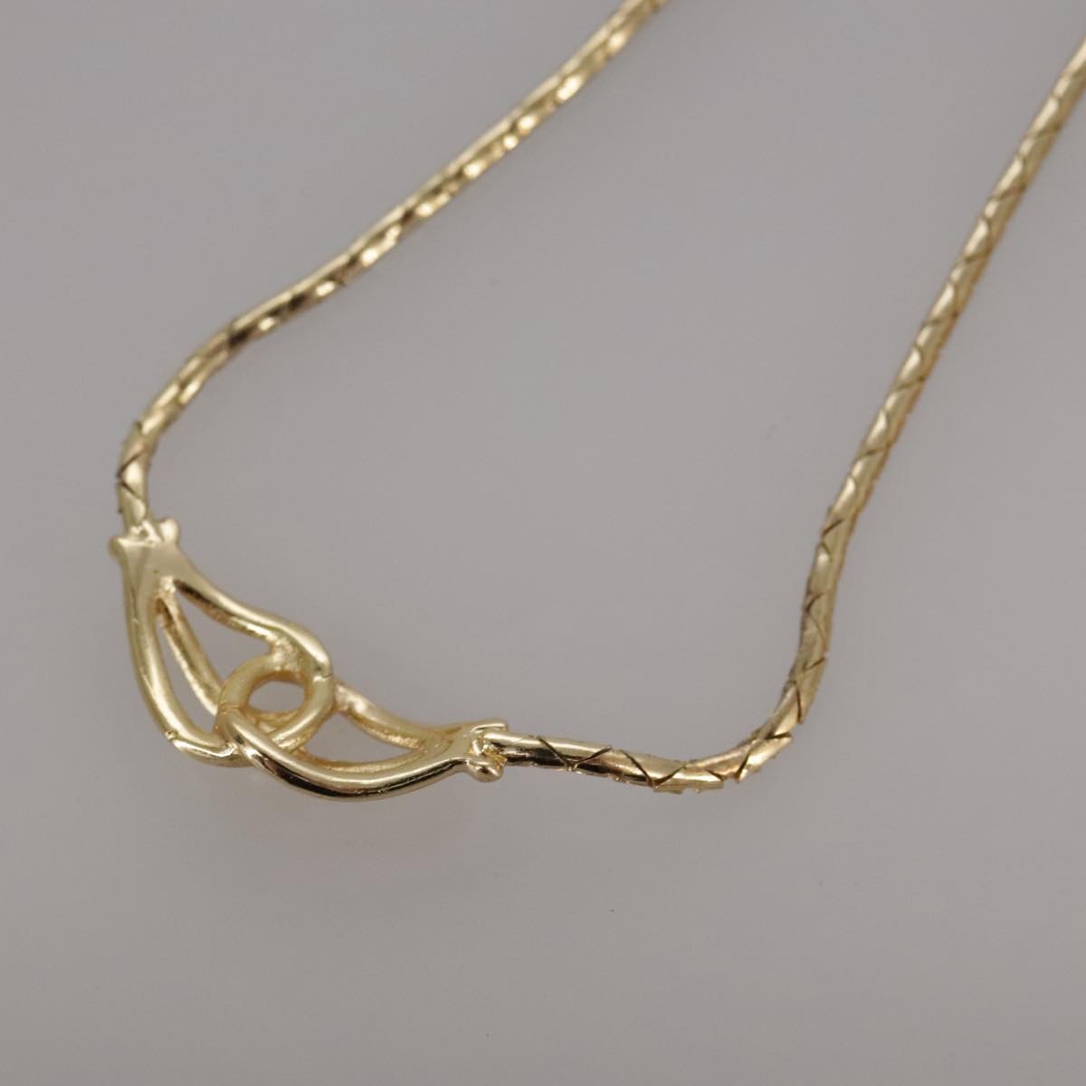Christian Dior Vintage Cd Jumbo Chain Necklace Metal Gold Metal Necklace Jewelry ()