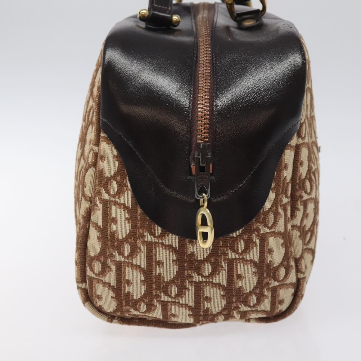 Christian Dior Vintage Trotter Handbag Canvas Beige Canvas Handbag ()