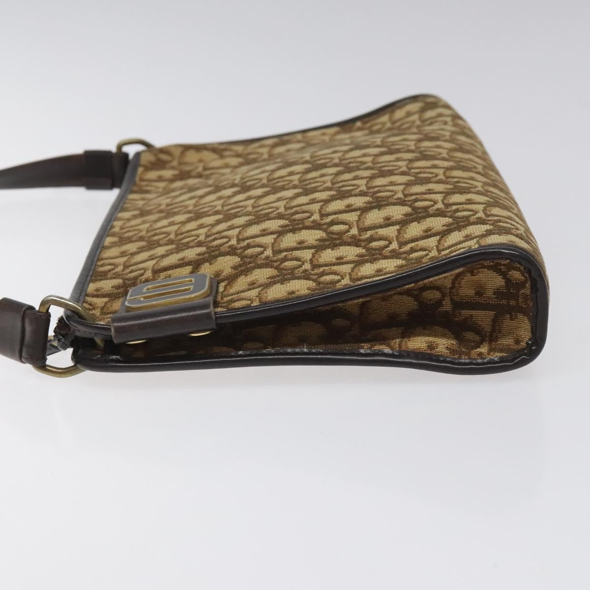 Christian Dior Vintage Trotter Shoulder Bag Canvas Brown Canvas Shoulder Bag Bag ()