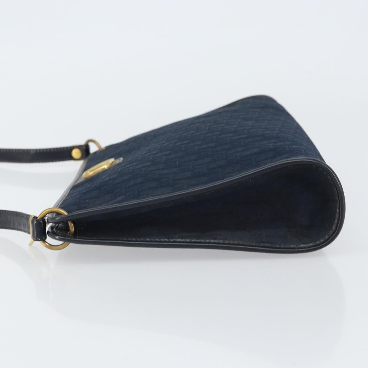 Christian Dior Vintage Cd Trotter Shoulder Bag Canvas Navy Canvas Shoulder Bag Bag ()