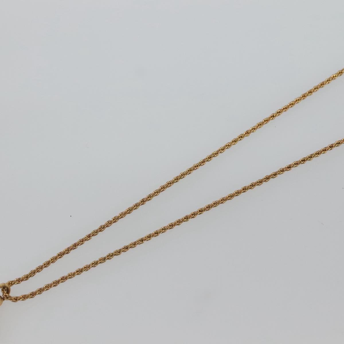 Christian Dior Logo Pendant Necklace Metal Gold Metal Jewelry ()
