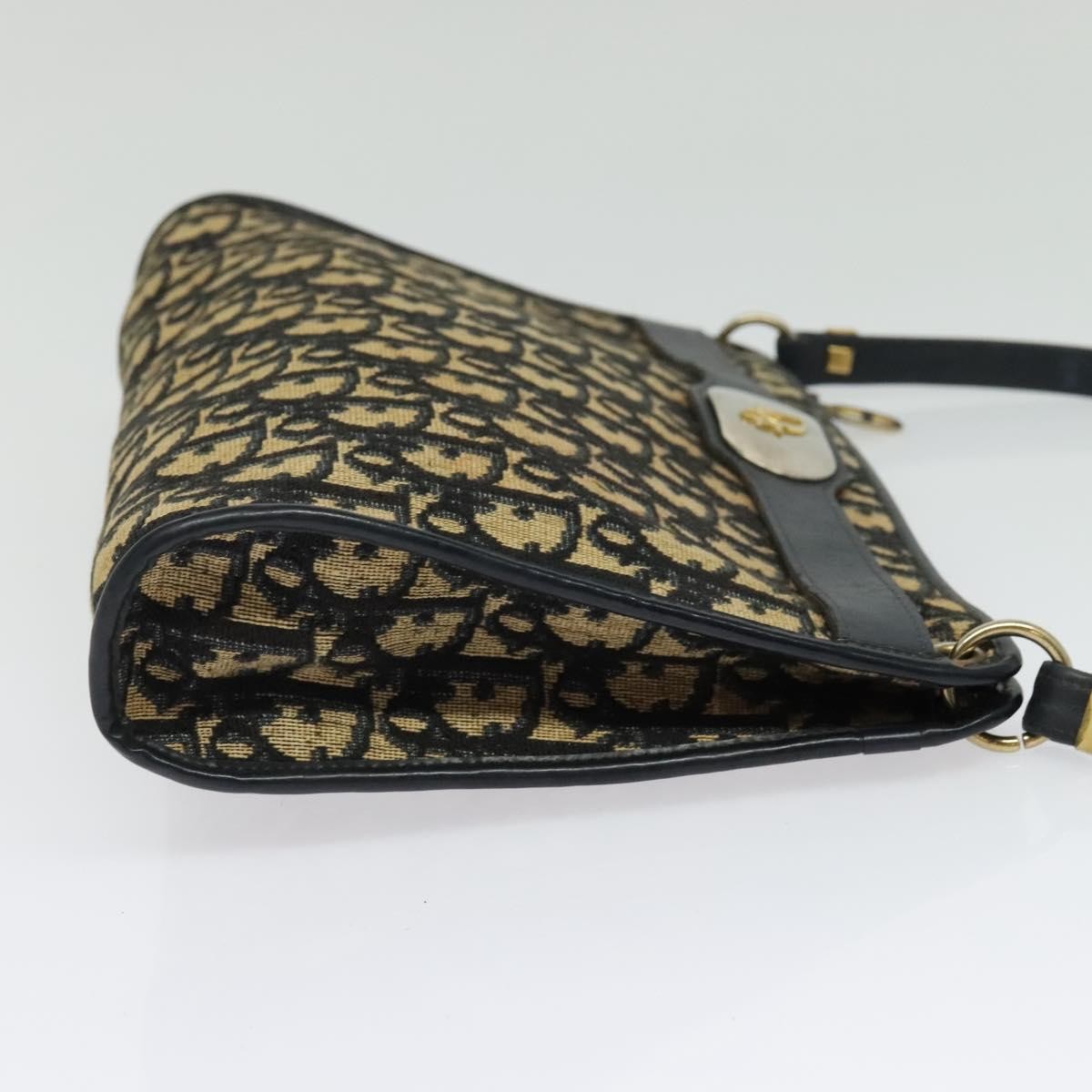 Christian Dior Vintage Trotter Crossbody Bag Canvas Brown Canvas Shoulder Bag Bag ()