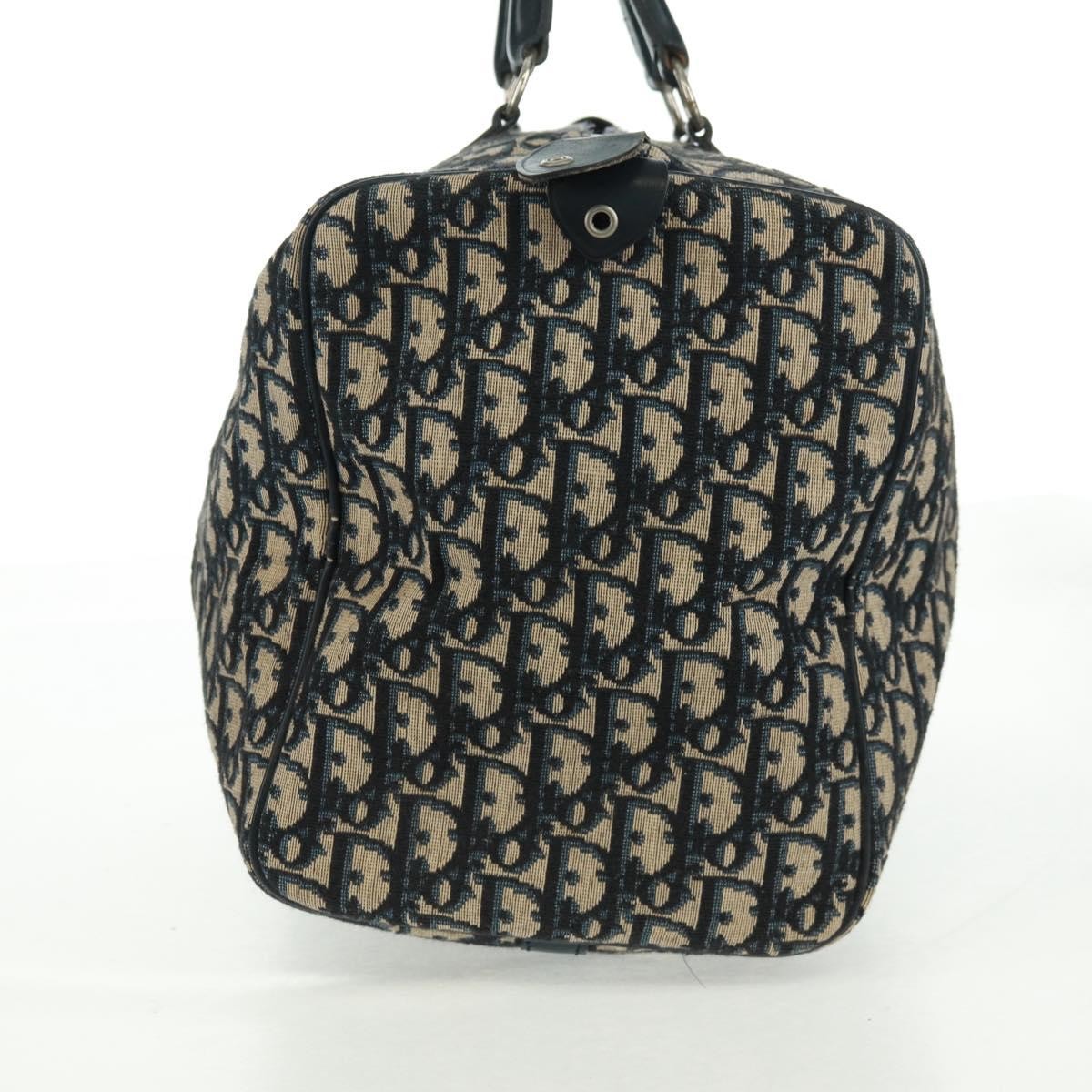 Christian Dior Vintage Trotter Boston Bag Diorissimo Canvas Navy Canvas Travel Bag Bag ()
