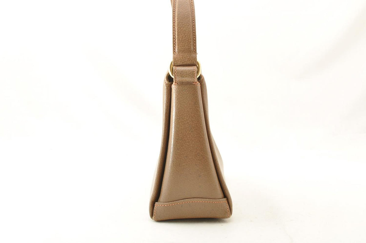 GUCCI Shoulder Bag Leather Brown am2327s