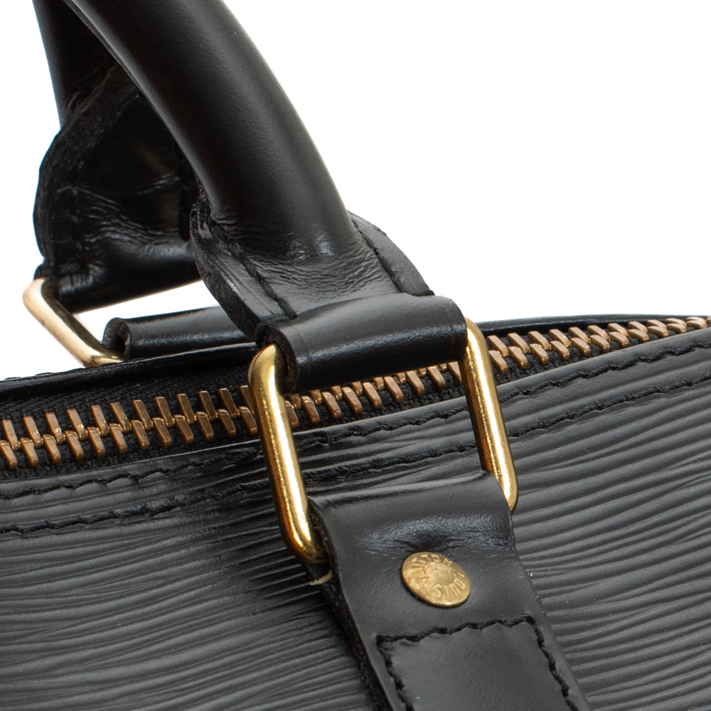 Sac Keepall 50 Vintage en cuir épi noir