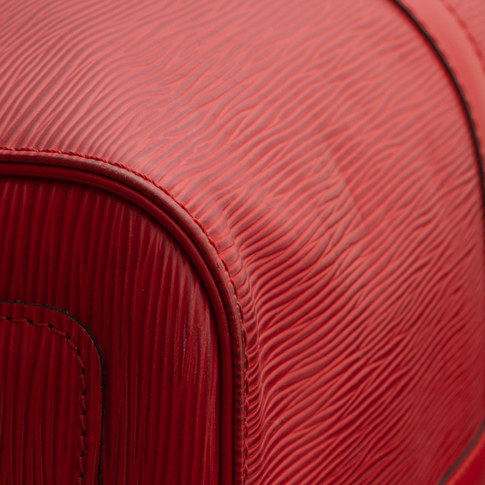 Sac Keepall 45 Vintage en cuir épi rouge