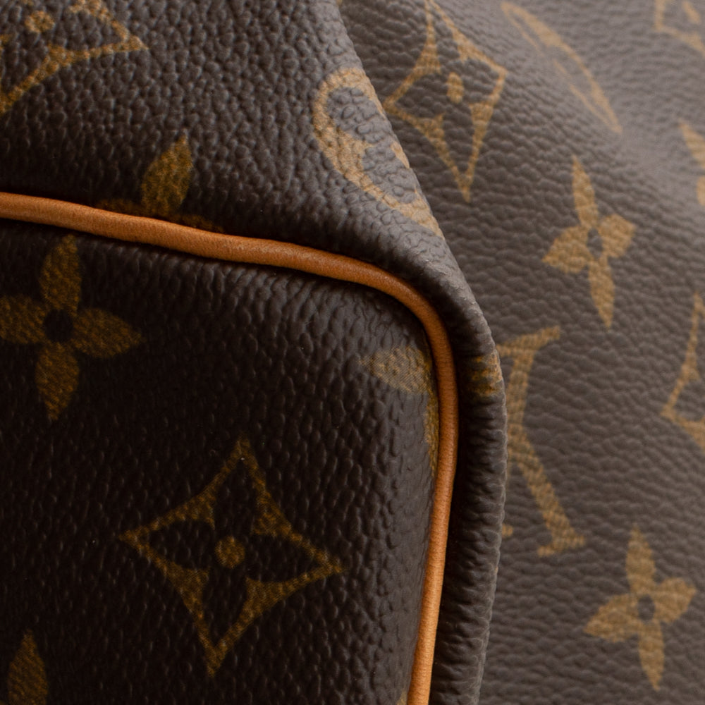 Sac Keepall 50 Vintage en toile monogram marron