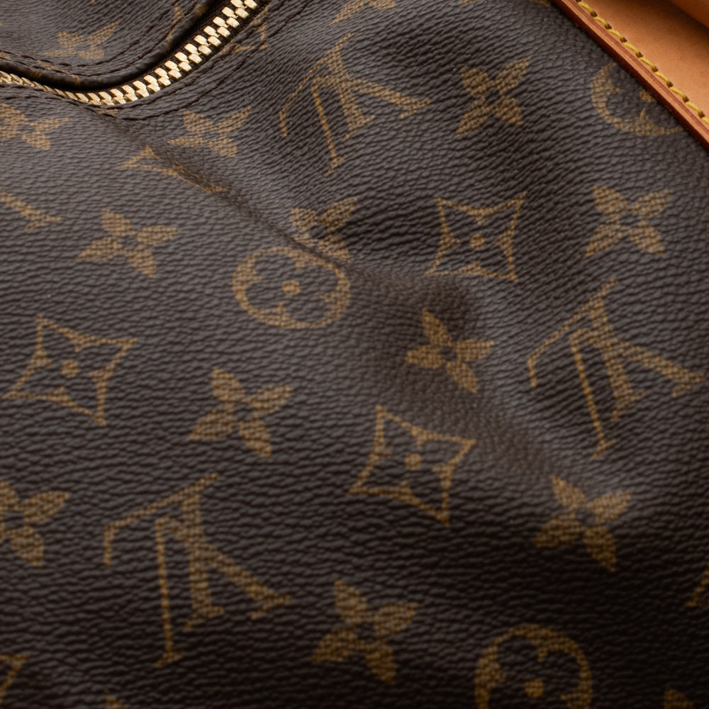Sac Keepall 50 Vintage en toile monogram marron