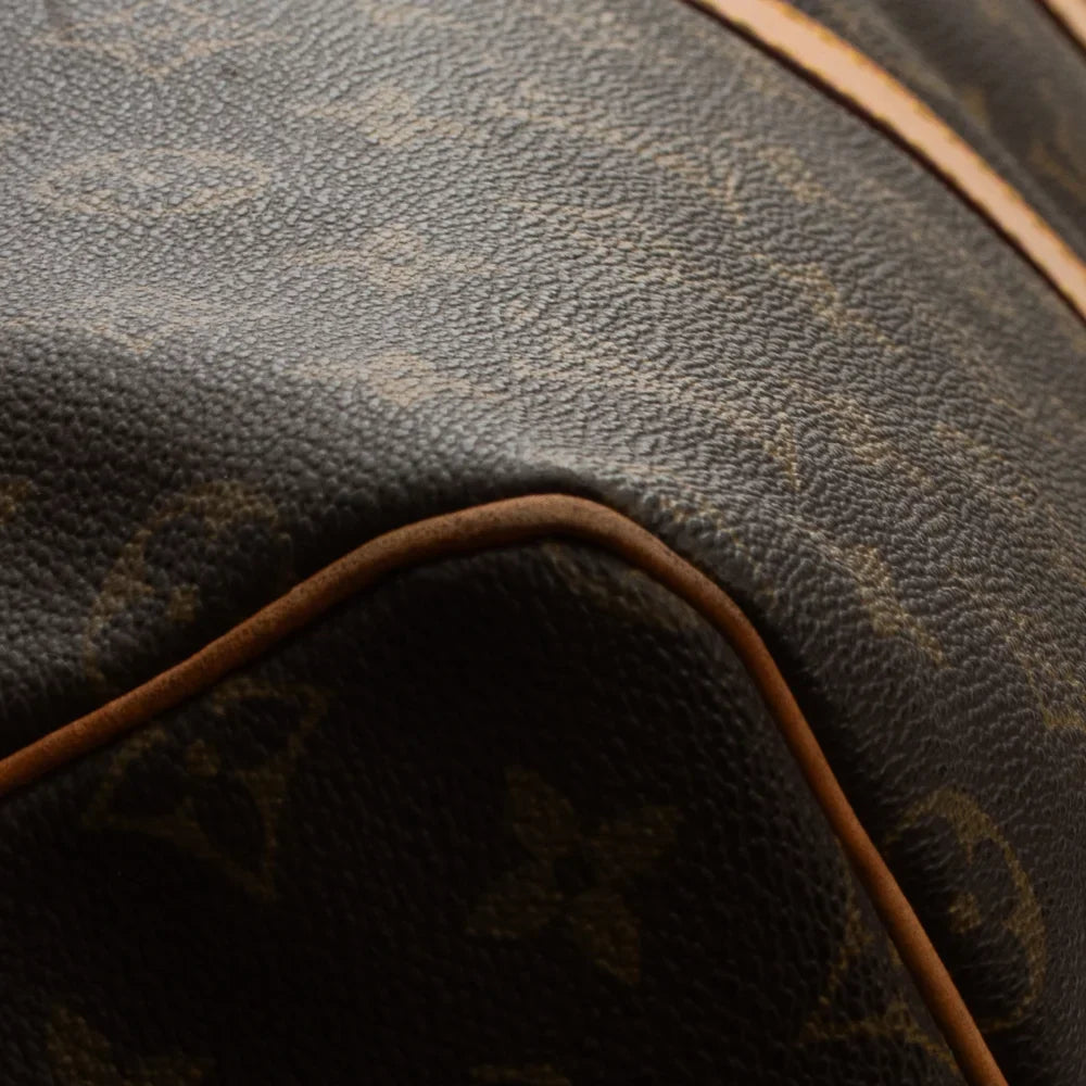 Sac Keepall 55 Vintage en toile monogram marron