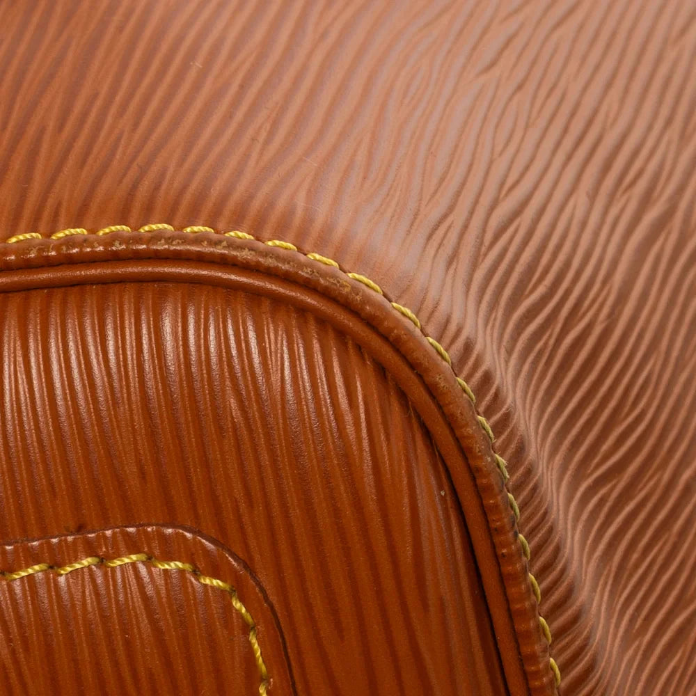 Sac Keepall 45 Vintage en cuir épi marron