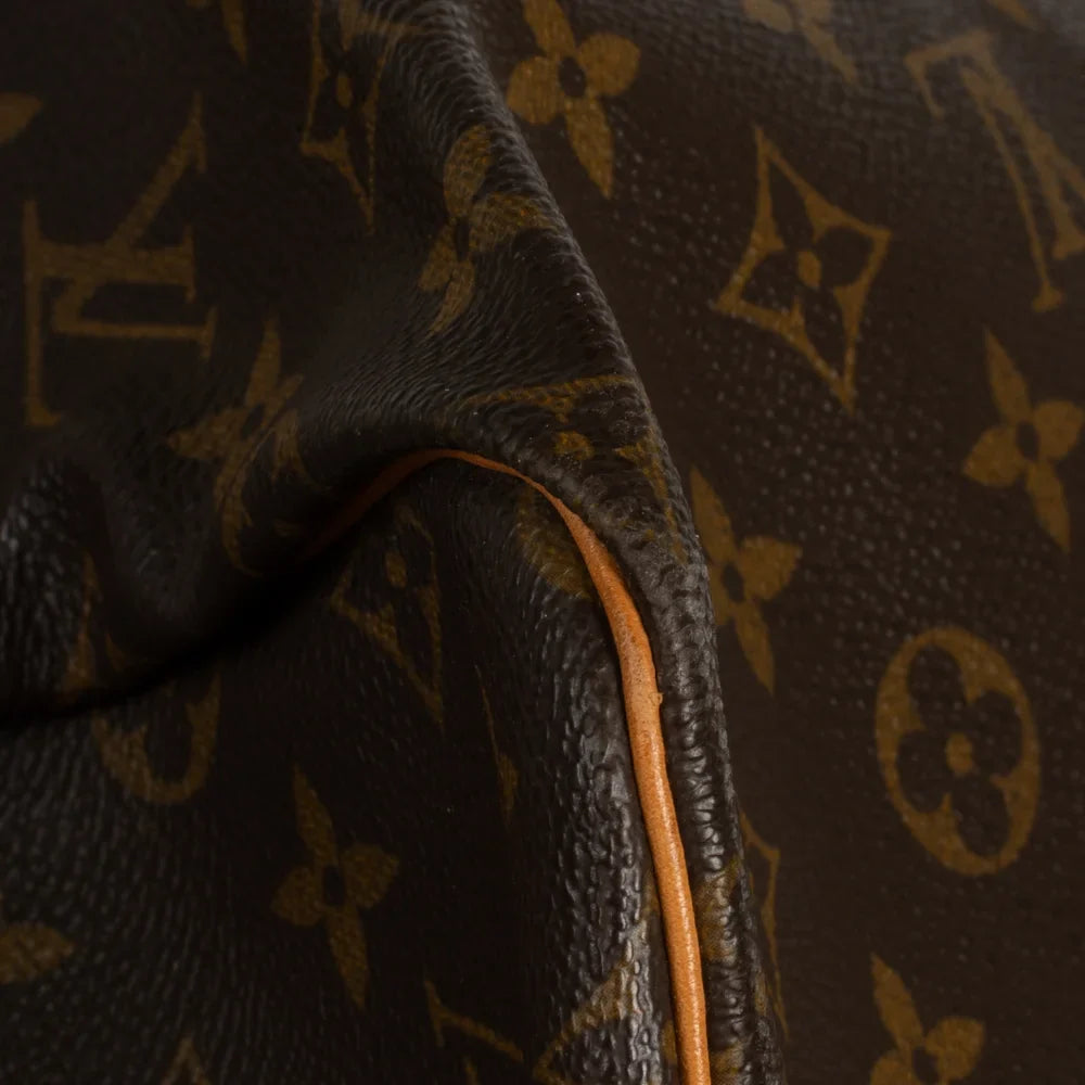 Sac Keepall 55 Vintage en toile monogram marron