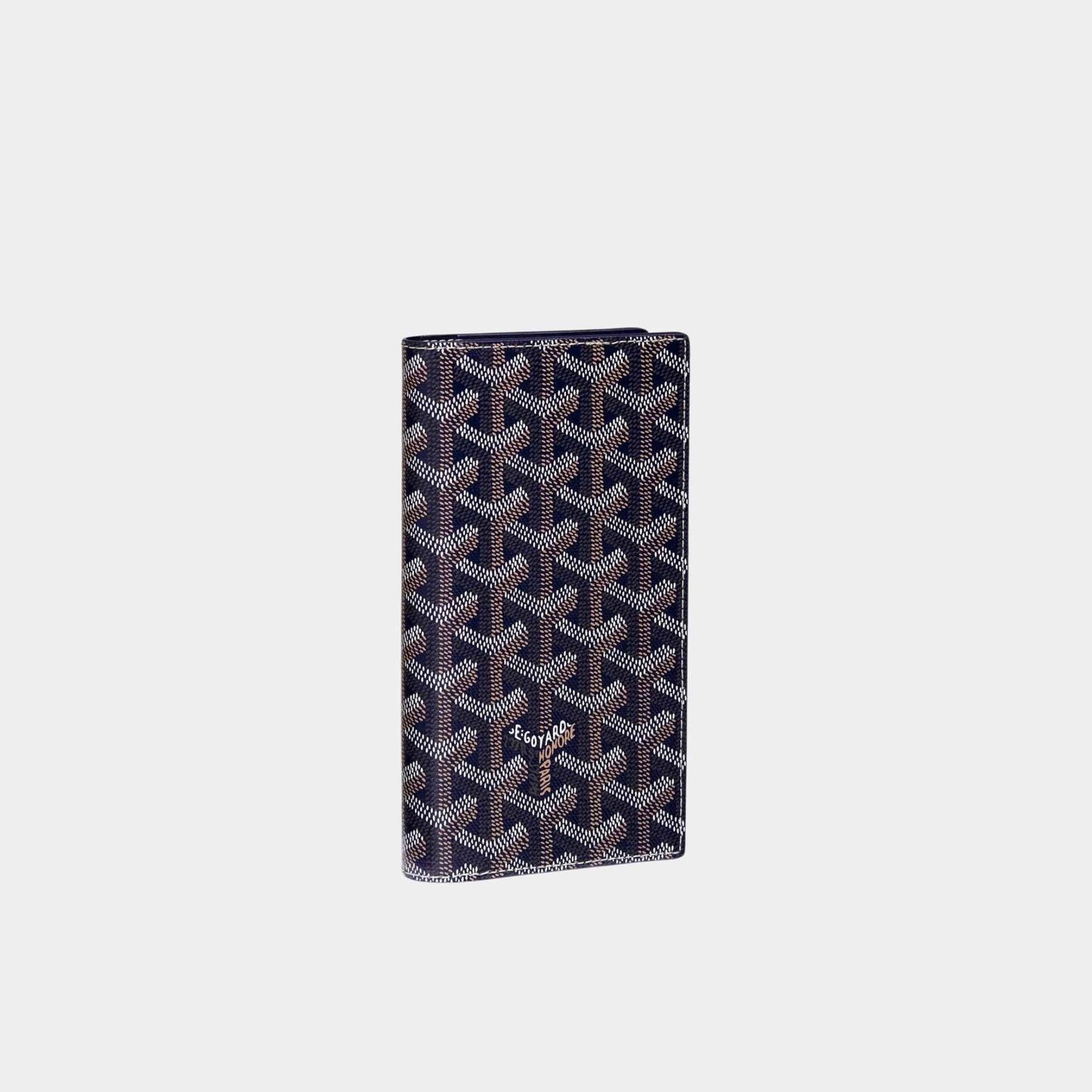 Goyard Saint-Lambert Wallet, Navy Blue, Front