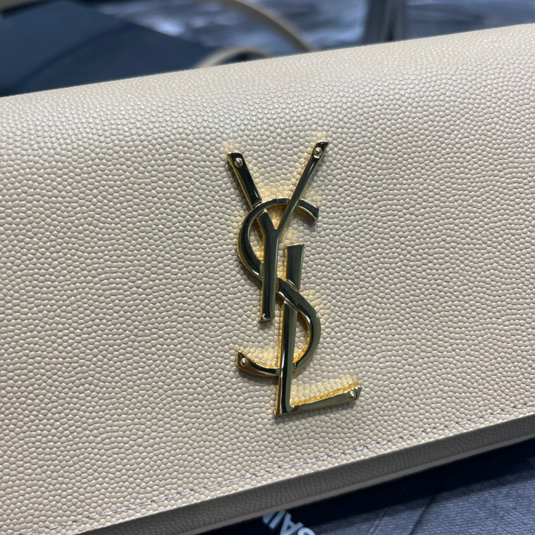 Yves Saint Laurent Kate Belt Bag Grey , Women’s Bags 7in/18cm