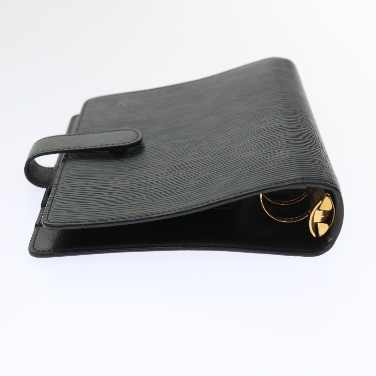 LOUIS VUITTON Epi Agenda MM Day Planner Cover Black R20042 LV th3786