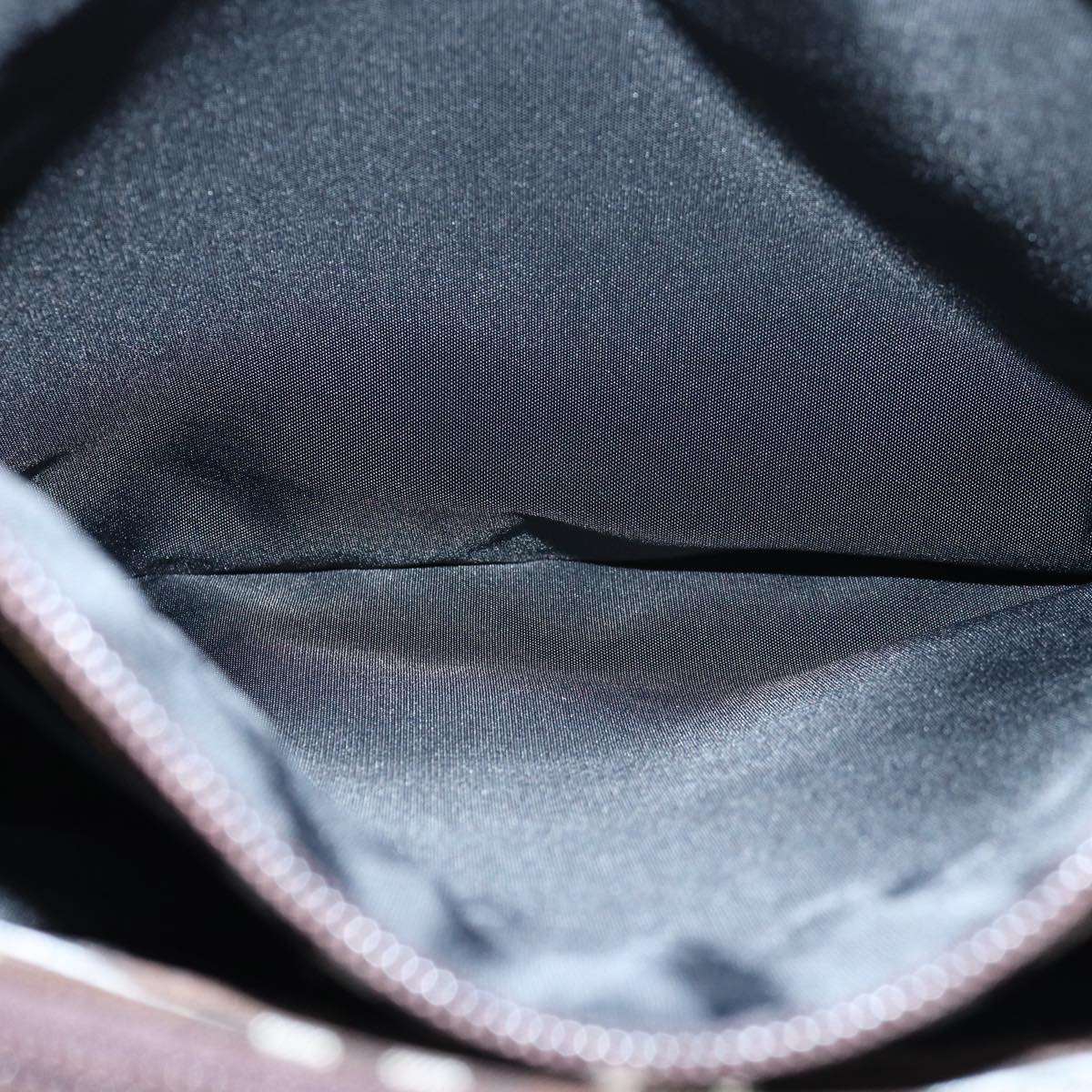 BURBERRYSs Nova Check Blue Label Tote Bag Nylon Leather Brown Black Auth ti1822