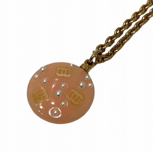 Chanel Triple CC Pendant Chain Necklace Metal Necklace in Excellent condition