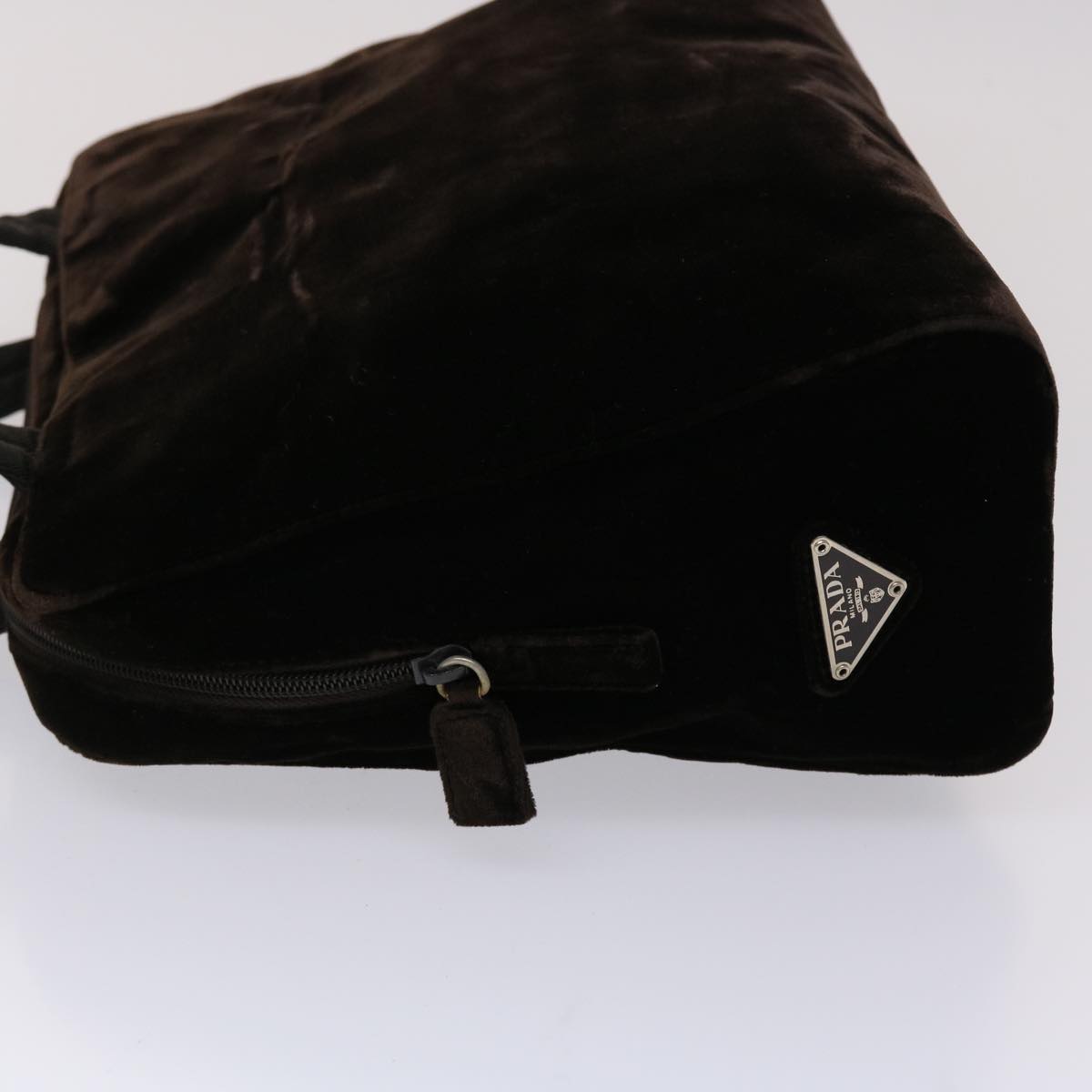 Prada Tote Bag Velor Brown yb201