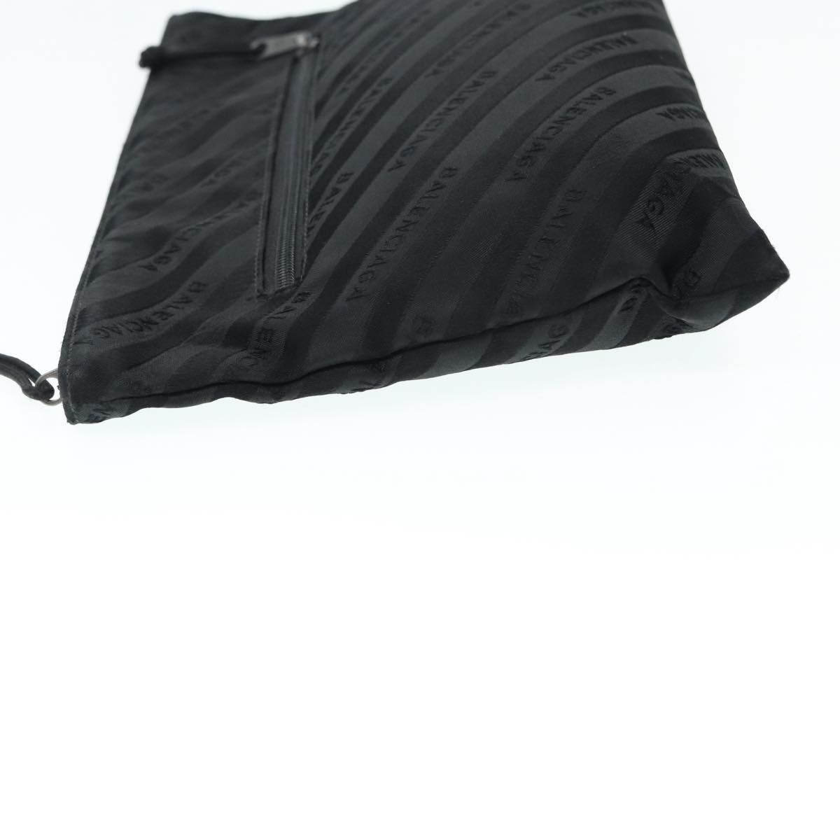 Balenciaga Explorer Clutch Bag Canvas Black 459745 Auth yk14342