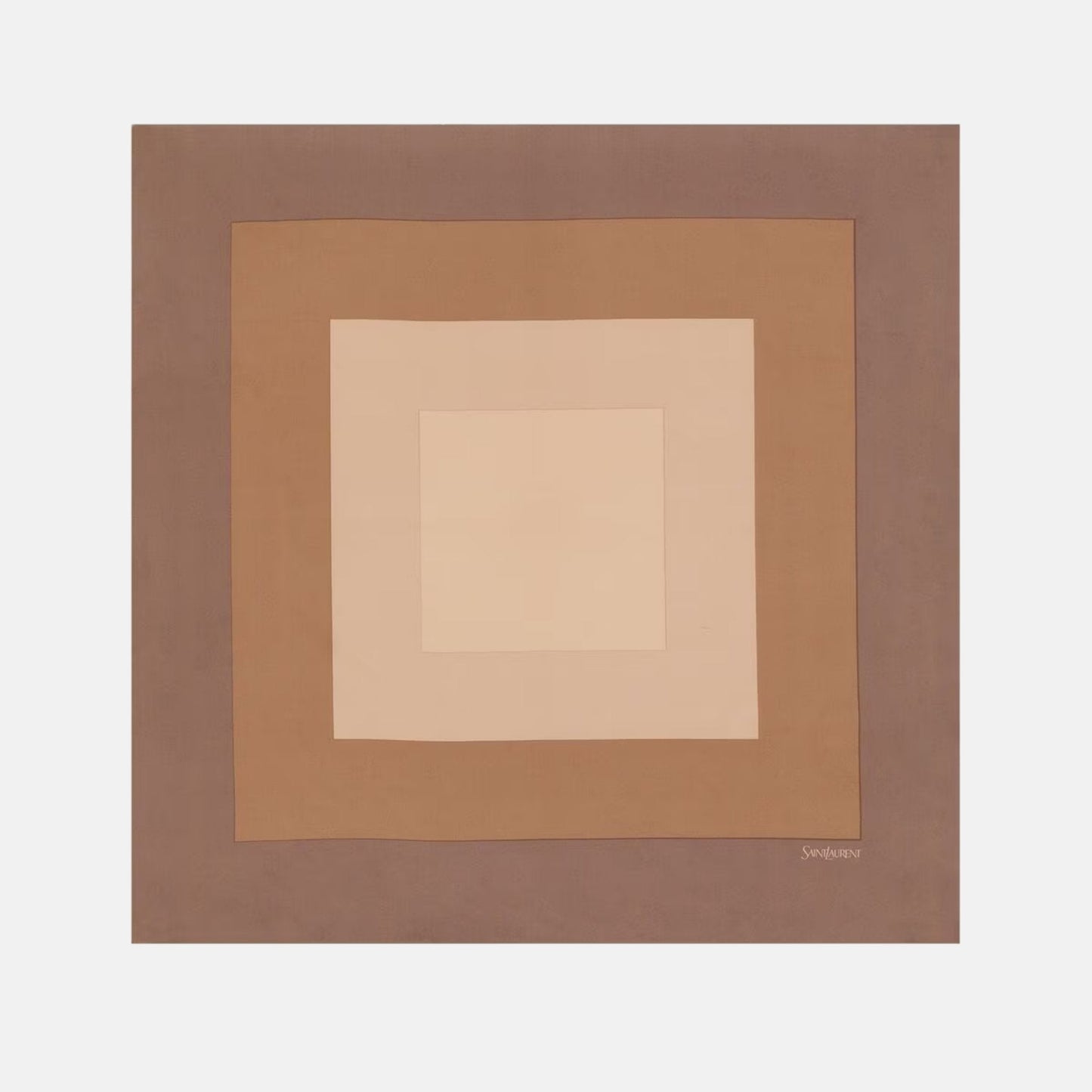 Yves Saint Laurent Square Scarf In Silk Twill