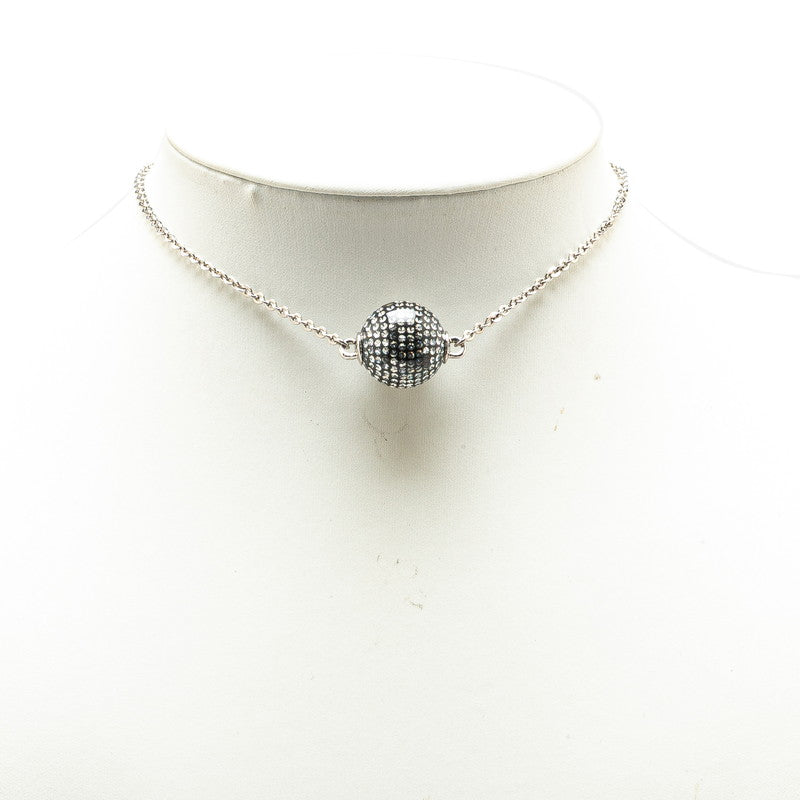 Chanel Metal Coco Mark Mirror Ball Necklace D21K