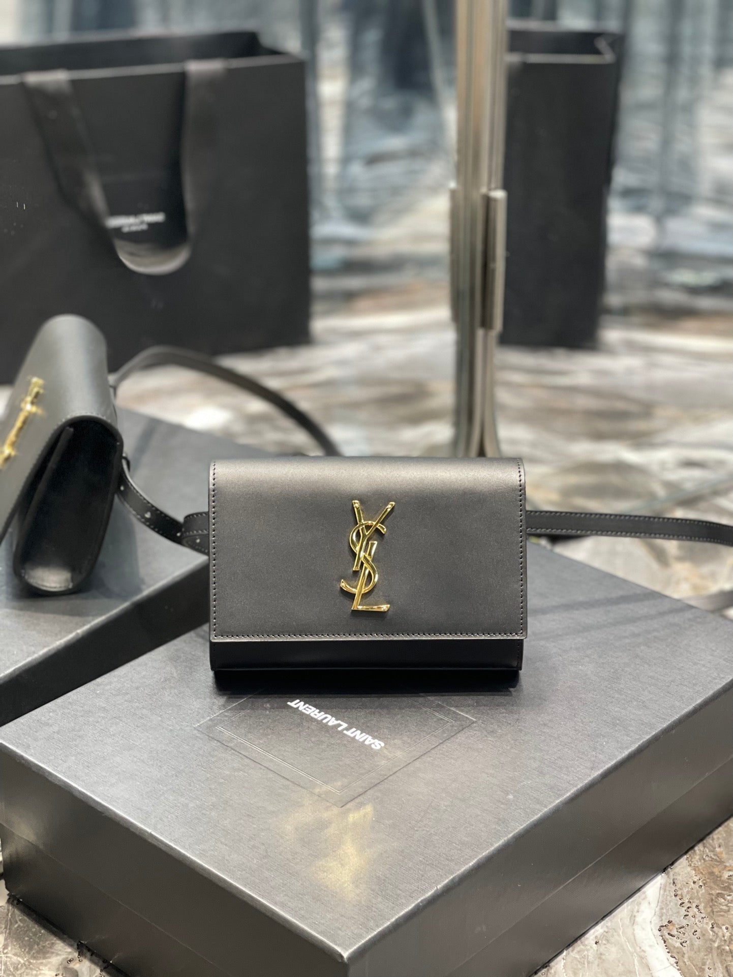 Yves Saint Laurent Kate Belt Bag Black