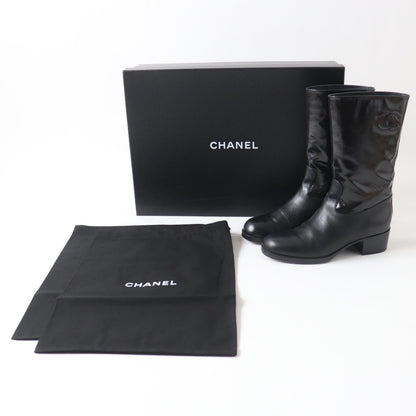 Chanel COCO Mark G37981 Shiny Calfskin Boots