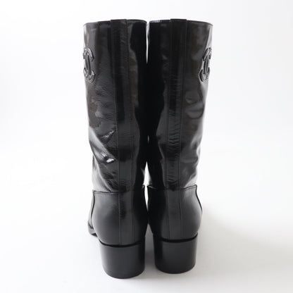 Chanel COCO Mark G37981 Shiny Calfskin Boots