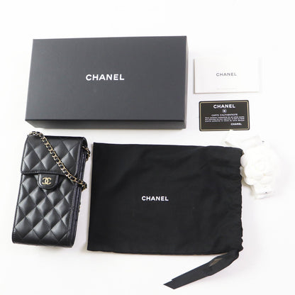 CHANEL Shoulder Bag AP2164 Lamb leather black Matrasse