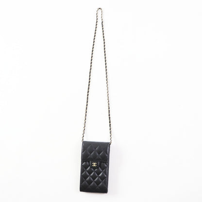 CHANEL Shoulder Bag AP2164 Lamb leather black Matrasse