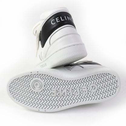 CELINE High cut sneakers CT-03 Body: Leather White black Women 35 Used
