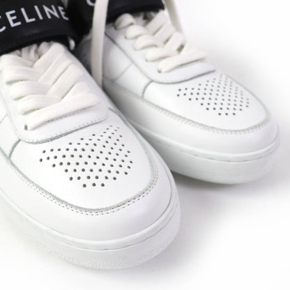 CELINE High cut sneakers CT-03 Body: Leather White black Women 35 Used