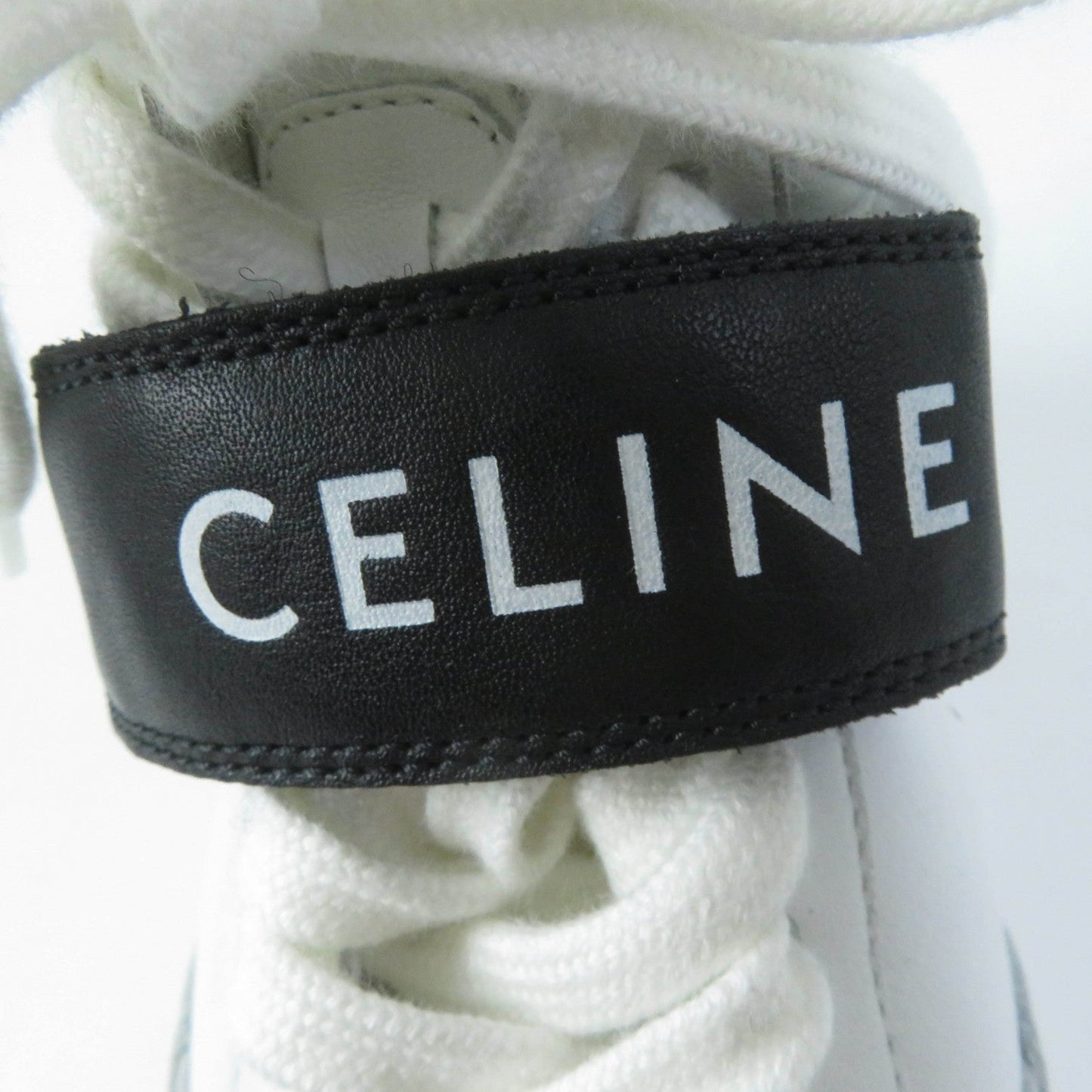 CELINE High cut sneakers CT-03 Body: Leather White black Women 35 Used