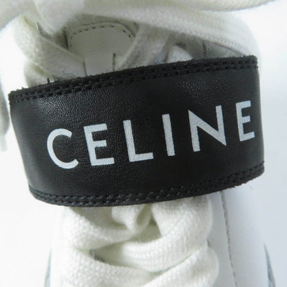 CELINE High cut sneakers CT-03 Body: Leather White black Women 35 Used