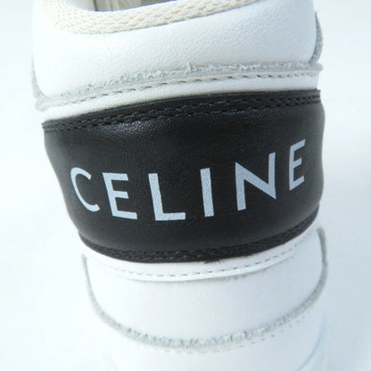 CELINE High cut sneakers CT-03 Body: Leather White black Women 35 Used