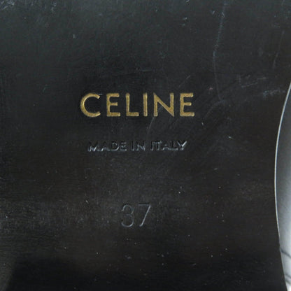 CELINE leather black Women 37 Secondhand