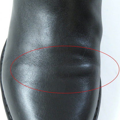 CELINE leather black Women 37 Secondhand