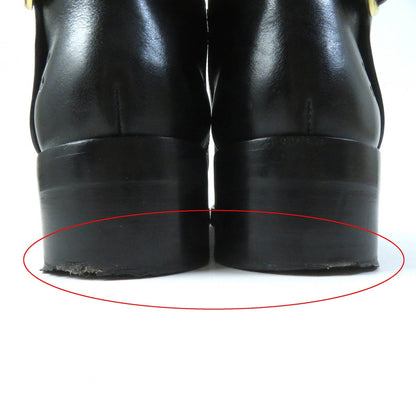CELINE leather black Women 37 Secondhand