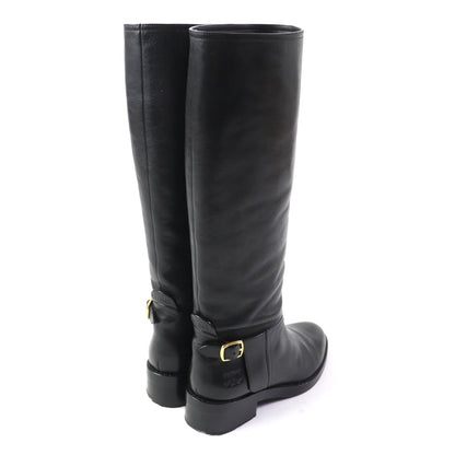 CELINE leather black Women 37 Secondhand