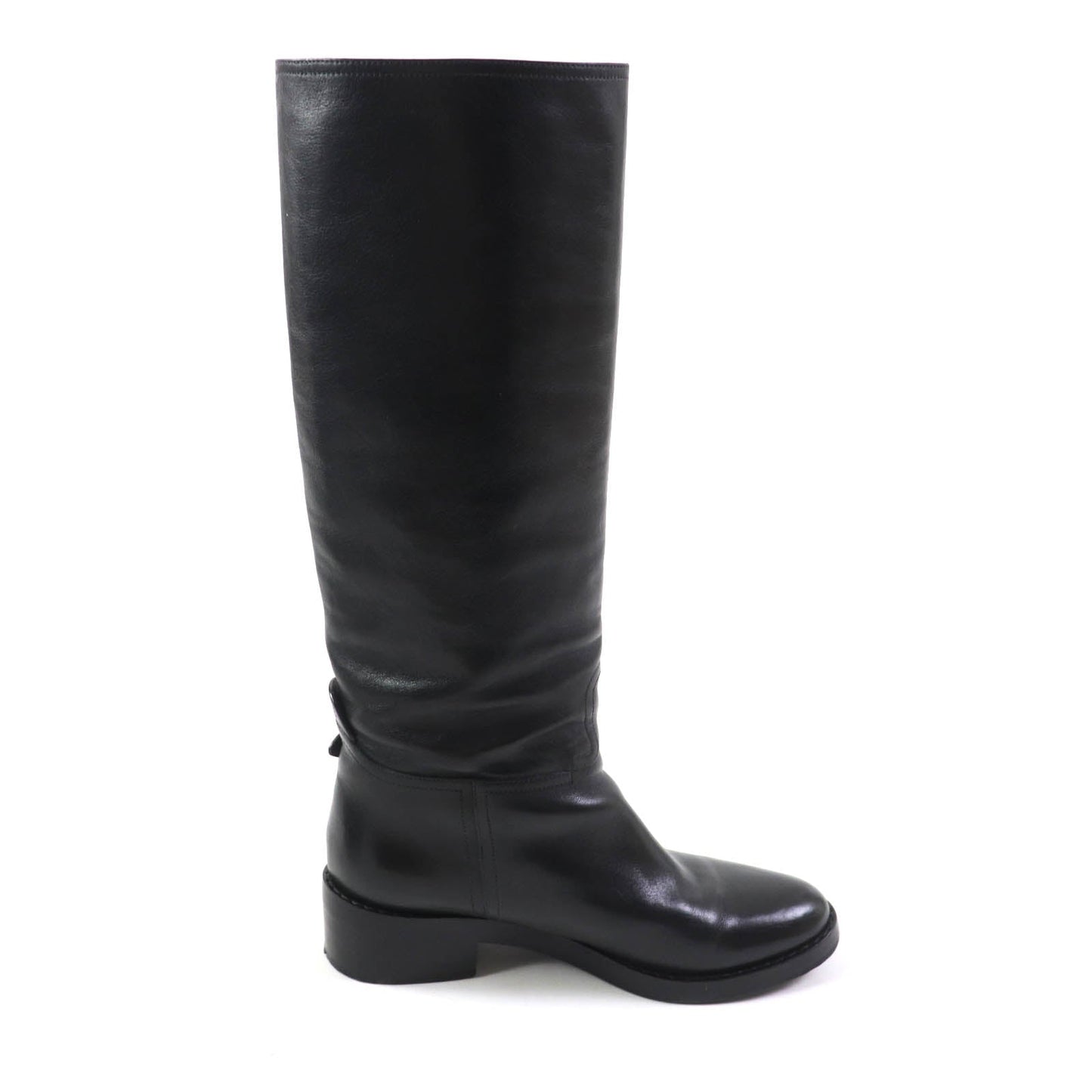 CELINE leather black Women 37 Secondhand