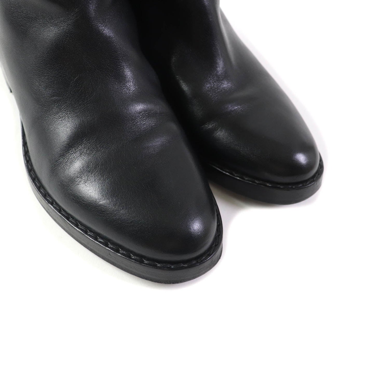 CELINE leather black Women 37 Secondhand