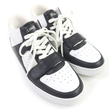 CELINE sneakers CT-02 Body: Leather White black mens 40 Used