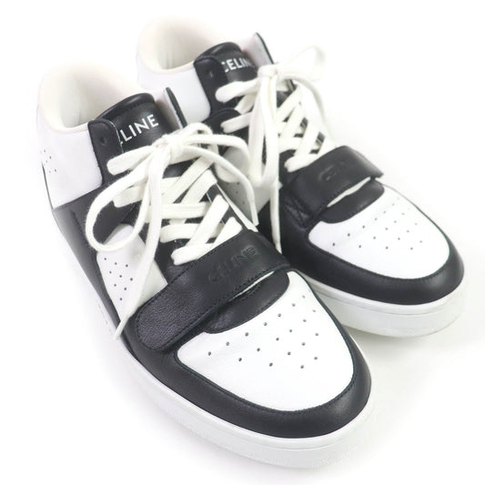 CELINE sneakers CT-02 Body: Leather White black mens 40 Used