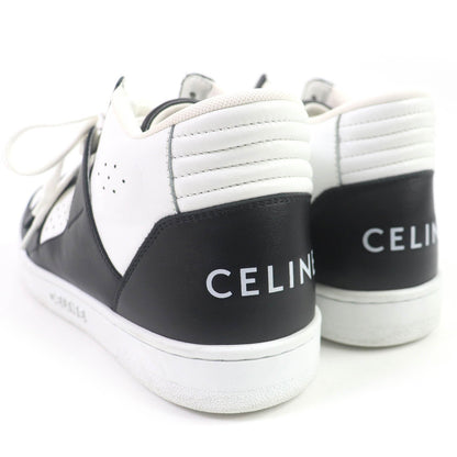 CELINE sneakers CT-02 Body: Leather White black mens 40 Used
