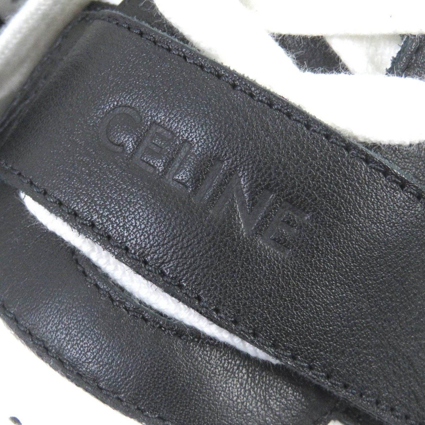 CELINE sneakers CT-02 Body: Leather White black mens 40 Used
