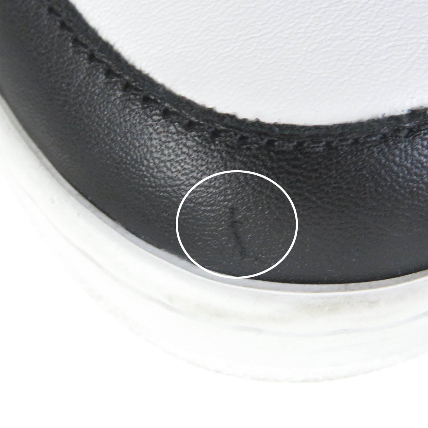 CELINE sneakers CT-02 Body: Leather White black mens 40 Used